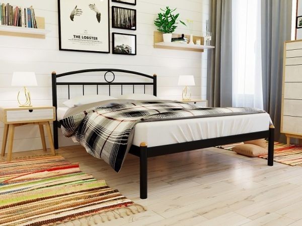 

Кровать Inga Метакам 120х200 см. Черный