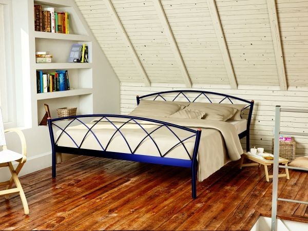 

Кровать Jasmine-2 Метакам 120х200 см. Синий