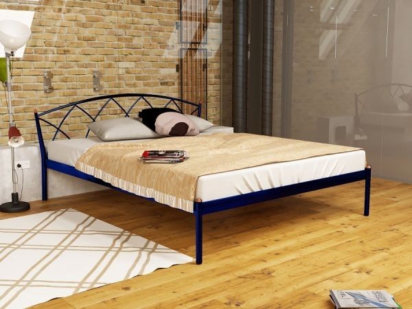 

Кровать Jasmine Elegance-1 Метакам односпальная 80х200 см. Синий