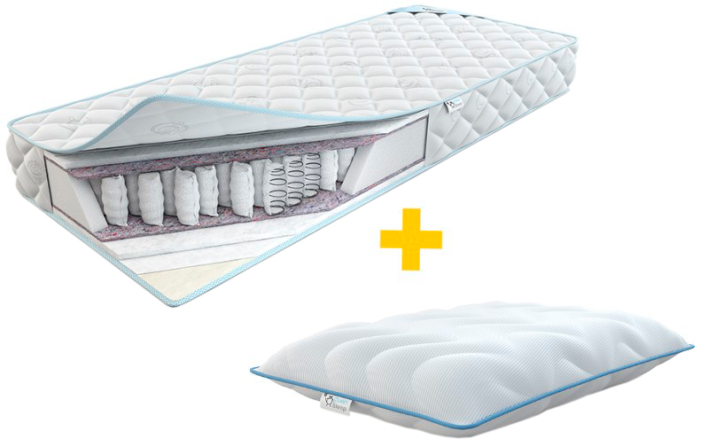 

Матрас Sweet Sleep Eco night Мелодия 150x200 см + Подушка Sweet Sleep Eco night Latex Jazz 40x60 см
