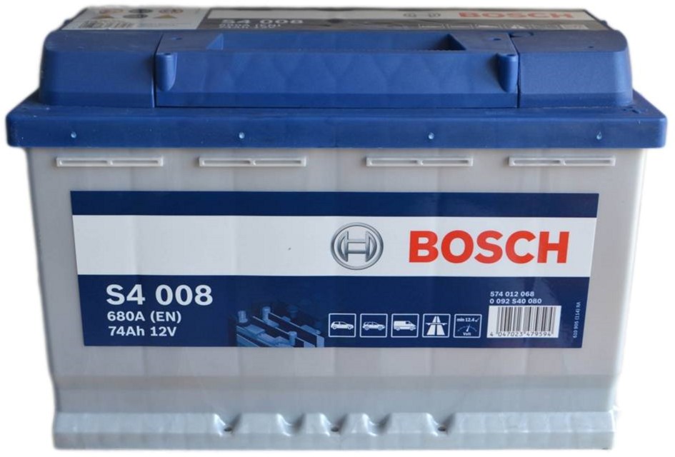 Акція на Автомобильный аккумулятор Bosch 74Аh Ев (-/+) S4008 (680EN) (0 092 S40 080) від Rozetka UA