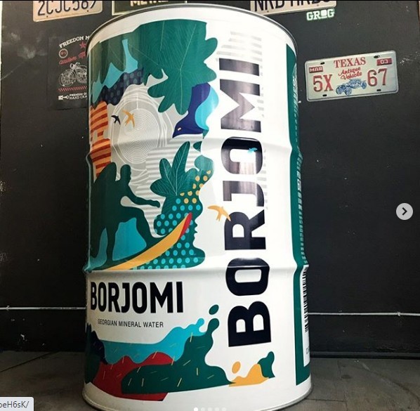 

Декоративная бочка с логотипом Craftmetal Borjomi
