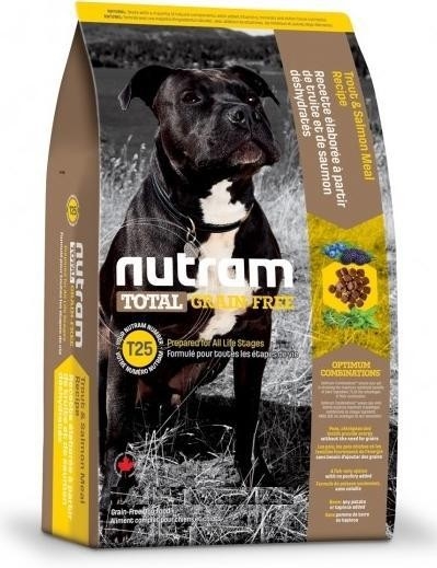 

Cухой корм Nutram T25 Turkey Salmon & Trout Dog Food для собак со вкусом лосося и форели 11.4 кг