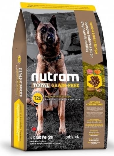

Cухой корм Nutram T26 Turkey Lamb & Lentils Dog Food для собак со вкусом ягненка и чечевицы 11.4 кг