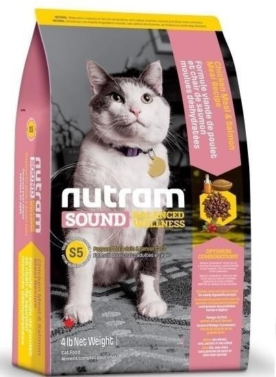 

Nutram S5 Sound Balanced Wellness Adult & Senior Cat Food 5,4 кг 5.4 кг