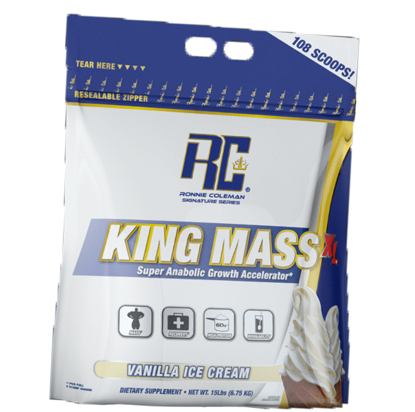 

Гейнер, King Mass XL, Ronnie Coleman 6800г Ванильное мороженое (30159001)