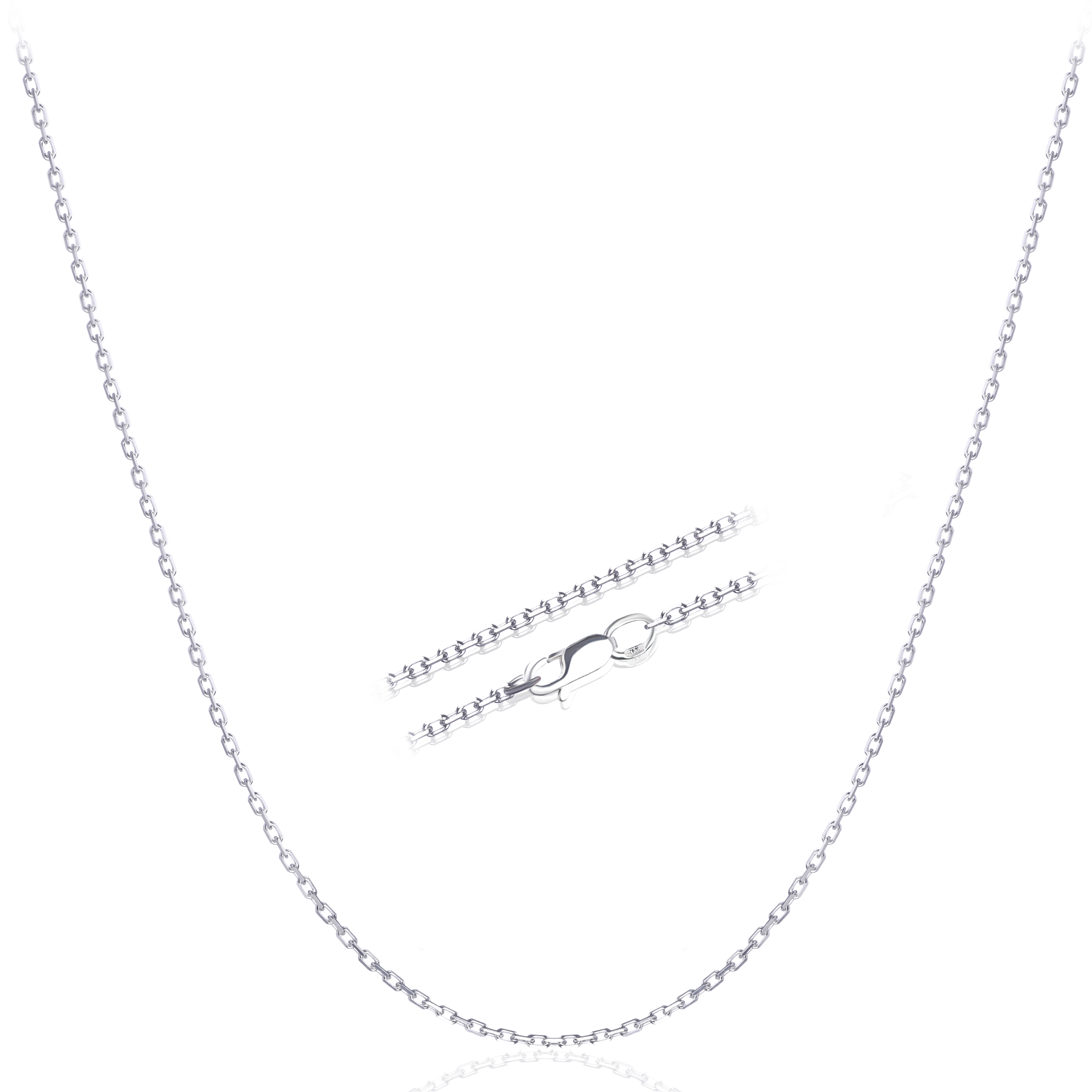 

Серебряная цепочка ЯКОРЬ, 1 мм, размер 40 см