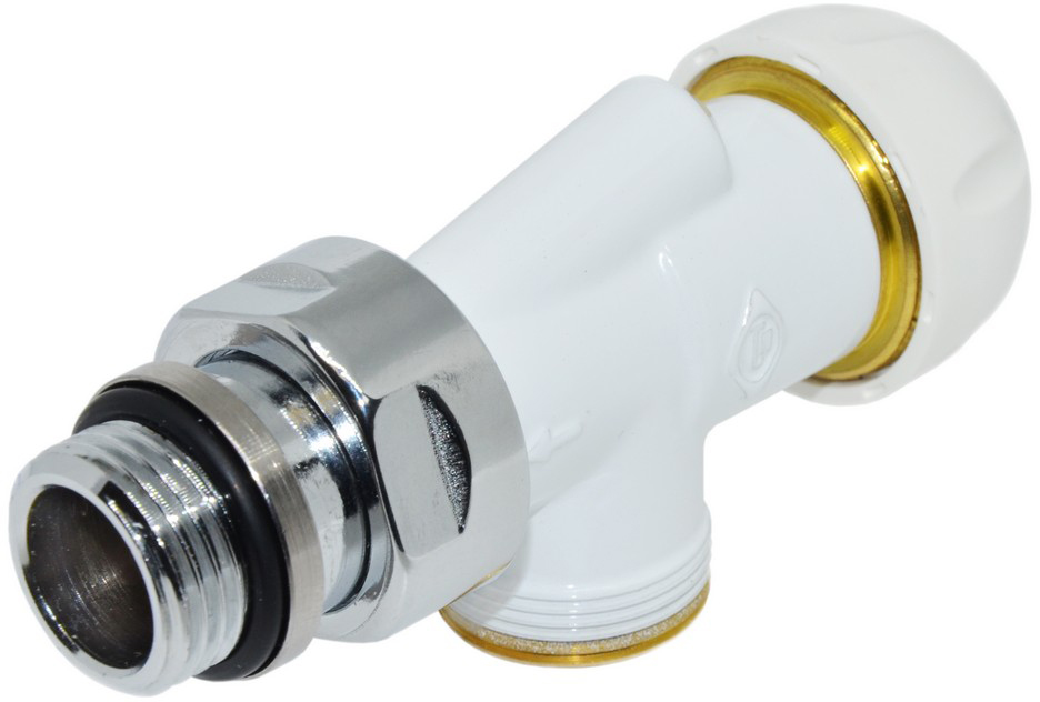 

Термостатический клапан CARLO POLETTI First Reversa 1/2"x24-19 реверсивный белый (V18411E)