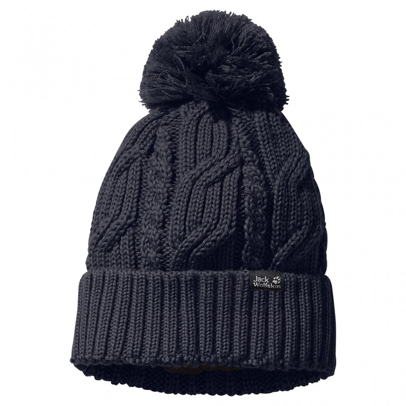 

Шапка STORMLOCK POMPOM BEANIE Jack Wolfskin 1905091-1010 OS Синий