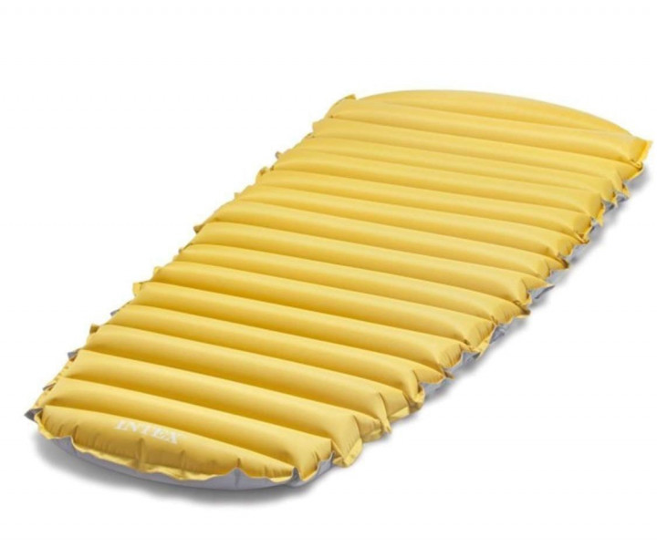 

Надувной туристический матрас Intex 68708 Cot Size Camp Mat одноместный (76х183x10) желтый