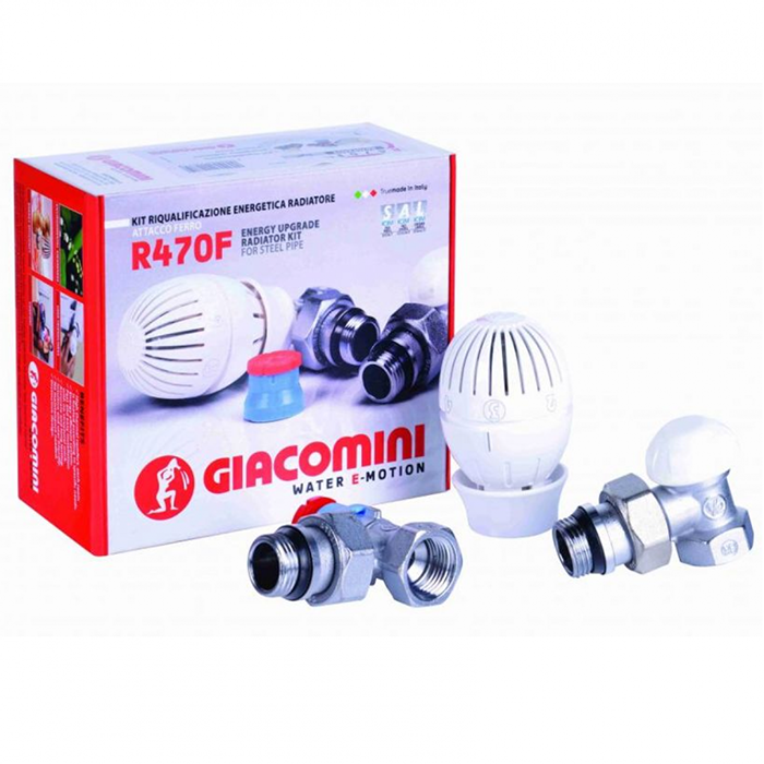 

Комплект радиаторный Giacomini R470F 1/2” угловой