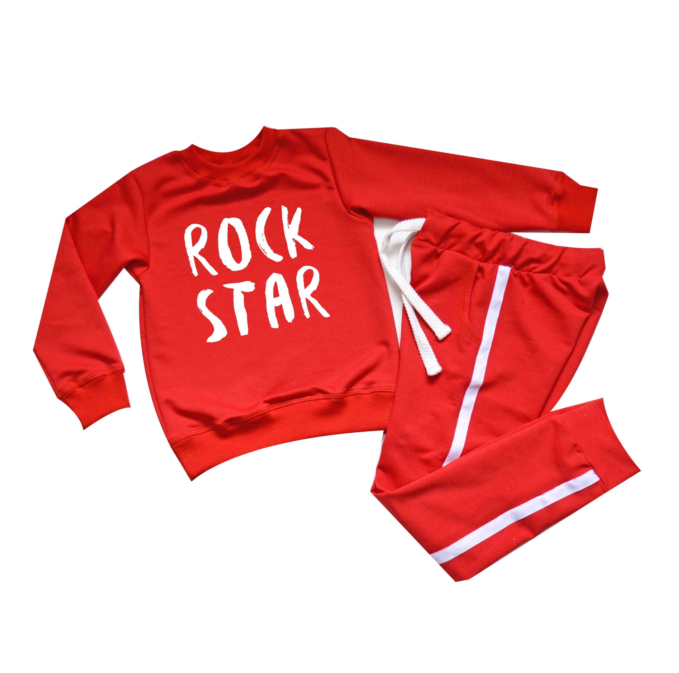 

Спортивный костюм Спиногрыз Rock star СПИ805 красный 86см