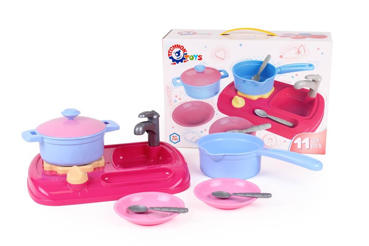 

Игровой набор Кухня с набором посуды Технок (5989)