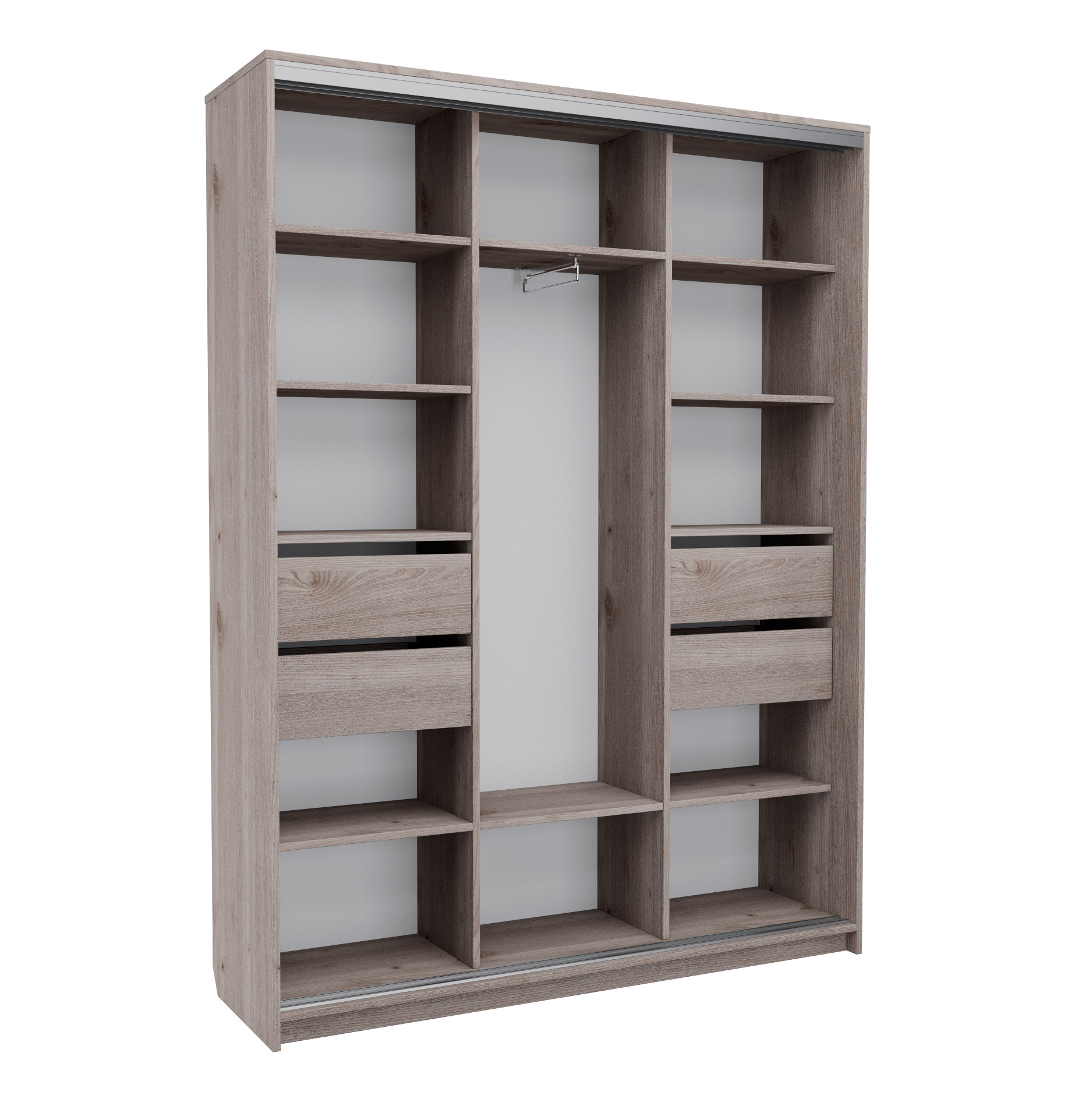 

Шкаф - купе MebelLoft Пескоструй 1500 х 450 х 2100 трехдверный 1806