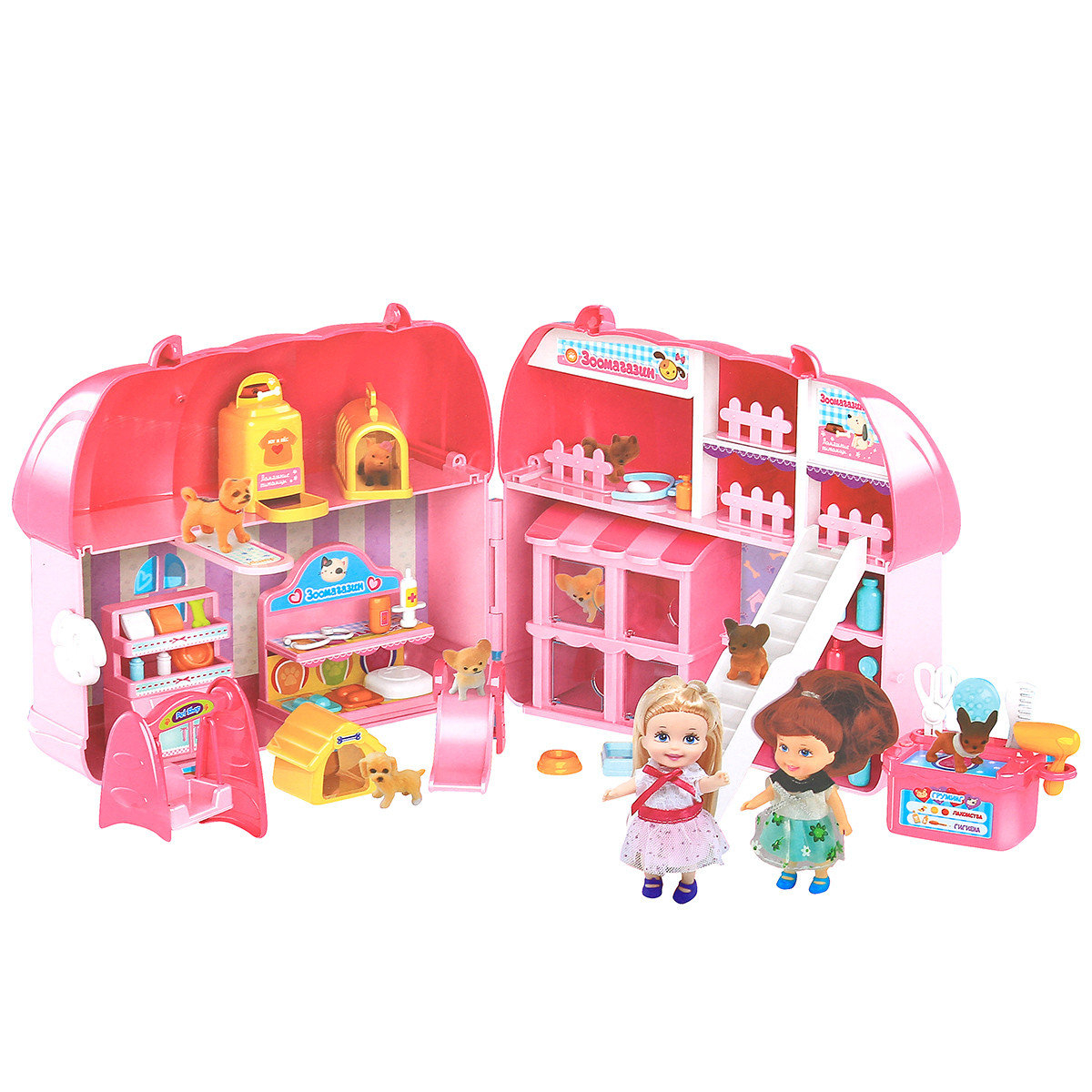 

Домик с куколкой «Зоомагазин в сумочке» A-Toys (QL045-2)