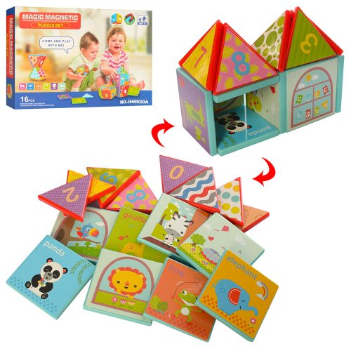 

Детский магнитный конструктор с наклейками A-Toys (JH8920A)