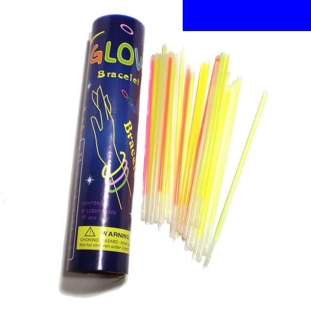 

Неоновые браслеты светящиеся SoFun glow stick синий 100 штук