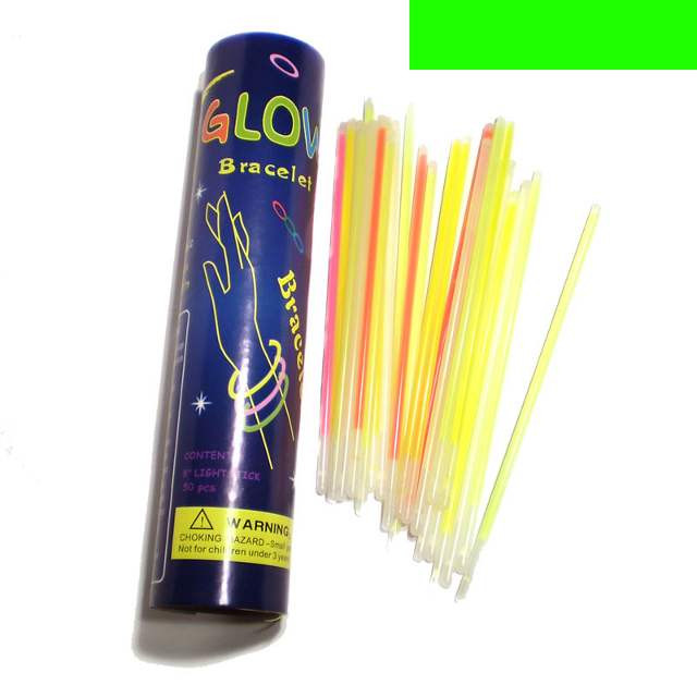 

Неоновые браслеты светящиеся SoFun glow stick зеленые 100 штук