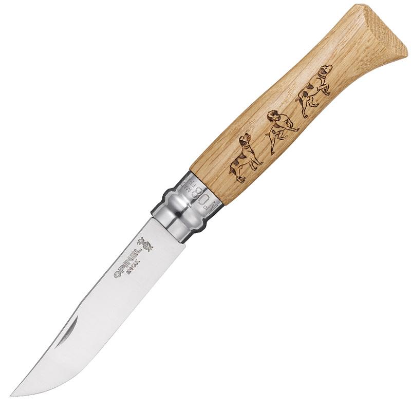 

Нож складной Opinel №8 Animalia Собака (длина: 190мм лезвие: 85мм) дуб