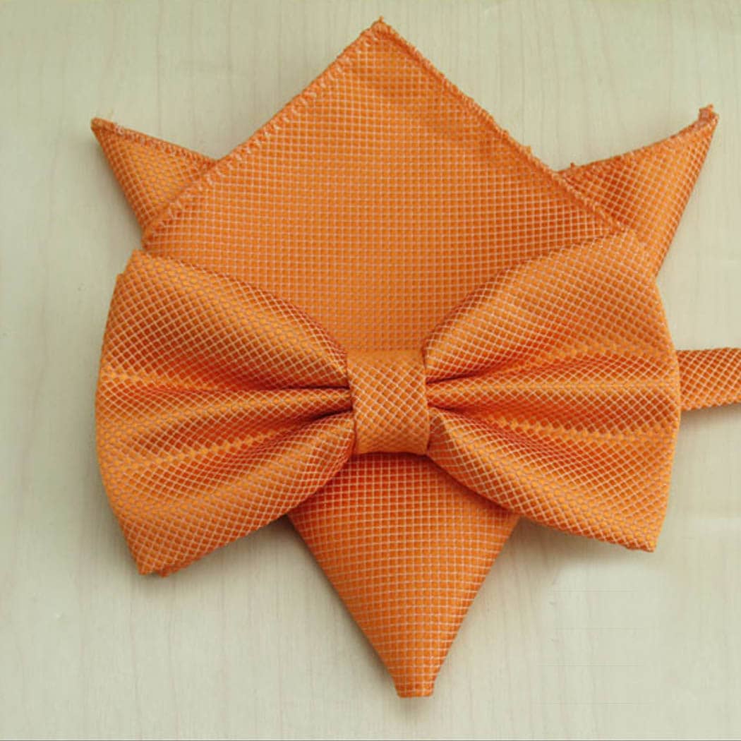 

Бабочка Bow Tie House Basic оранжевая стильная с платком 07131