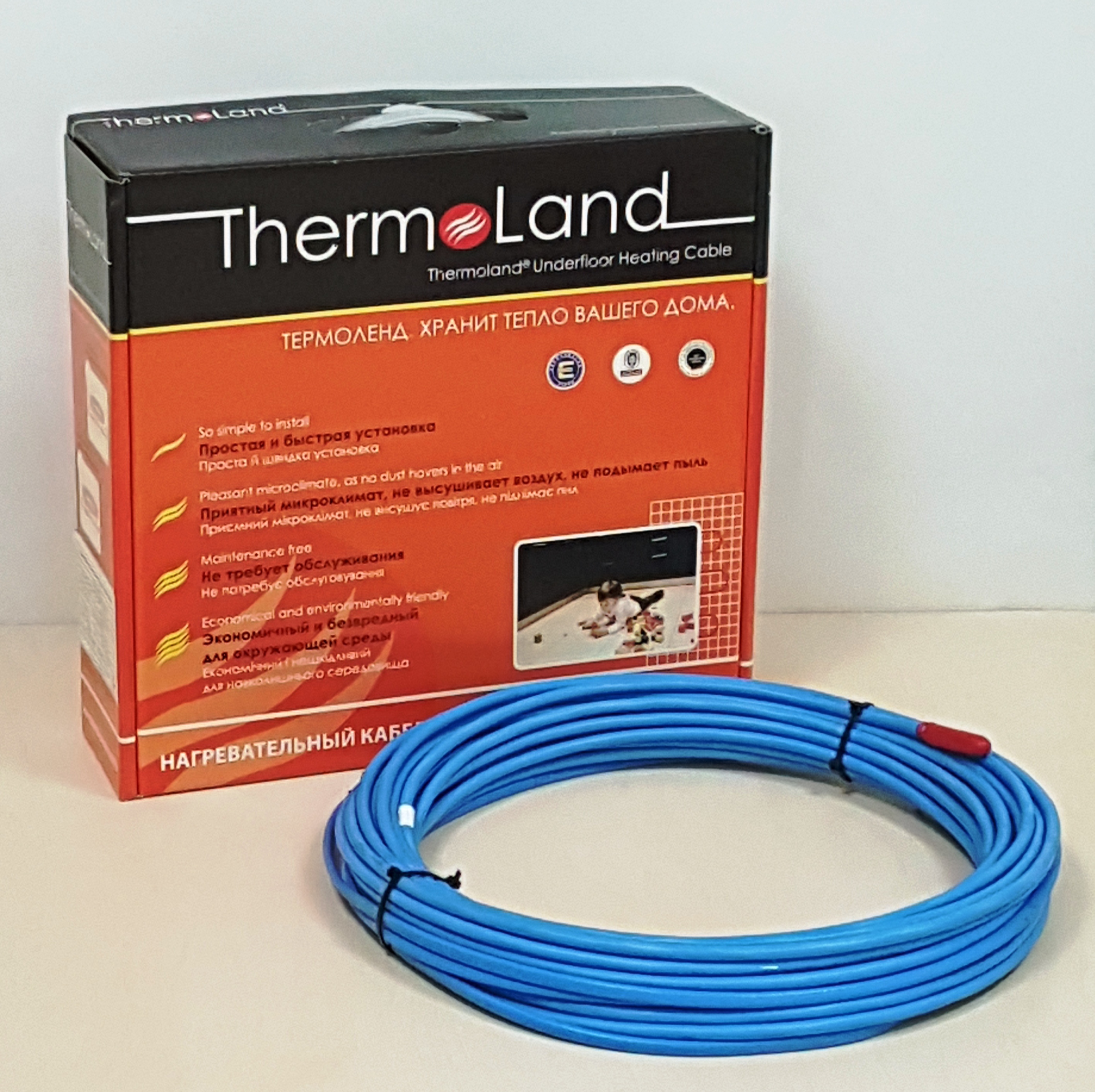 

Теплый пол Thermoland Blue двужильный кабель 500 Вт, 3.2-4.2 м2