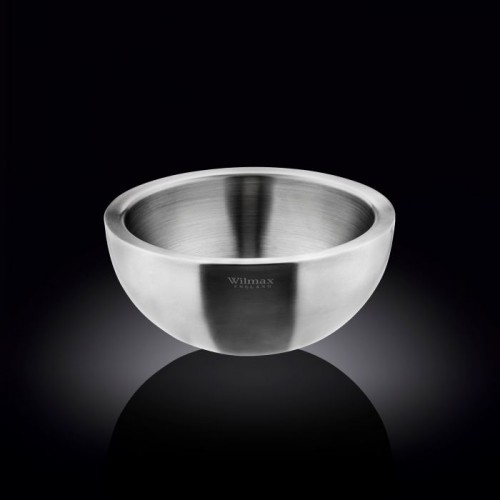 

Салатник с двойными стенками Wilmax St.Steel WL-553003 (20см)