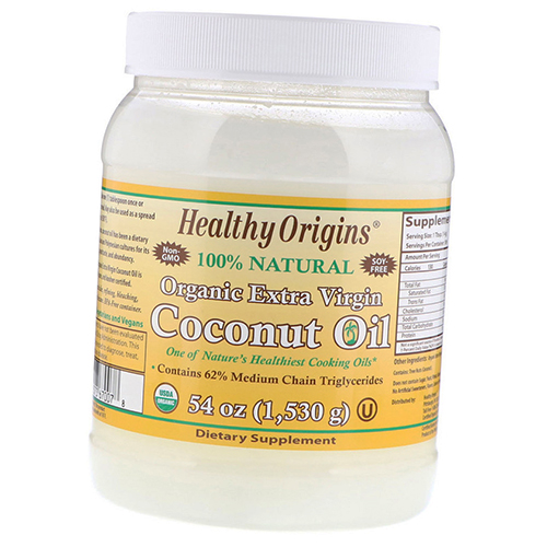 

Органическое кокосовое масло холодного отжима, Organic Extra Virgin Coconut Oil, Healthy Origins 1530г (05354002)