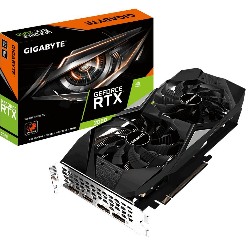 

Відеокарта GIGABYTE GeForce RTX2060 6144Mb WINDFORCE (GV-N2060WF2-6GD)