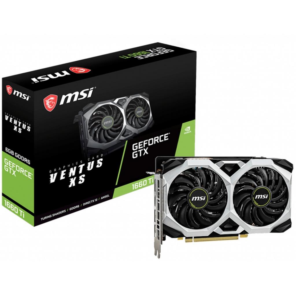 

Відеокарта MSI GeForce GTX1660 Ti 6144Mb VENTUS XS (GTX 1660 Ti VENTUS XS 6G)