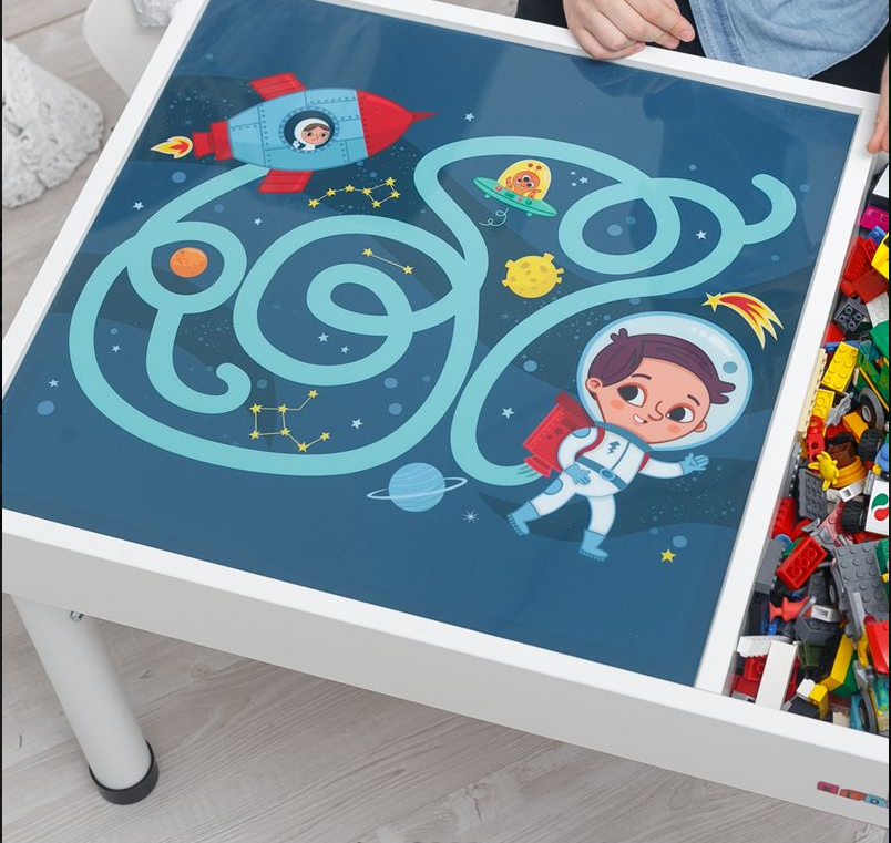 

Съемное игровое поле для столика-песочницы KIDZ ZONE Космос