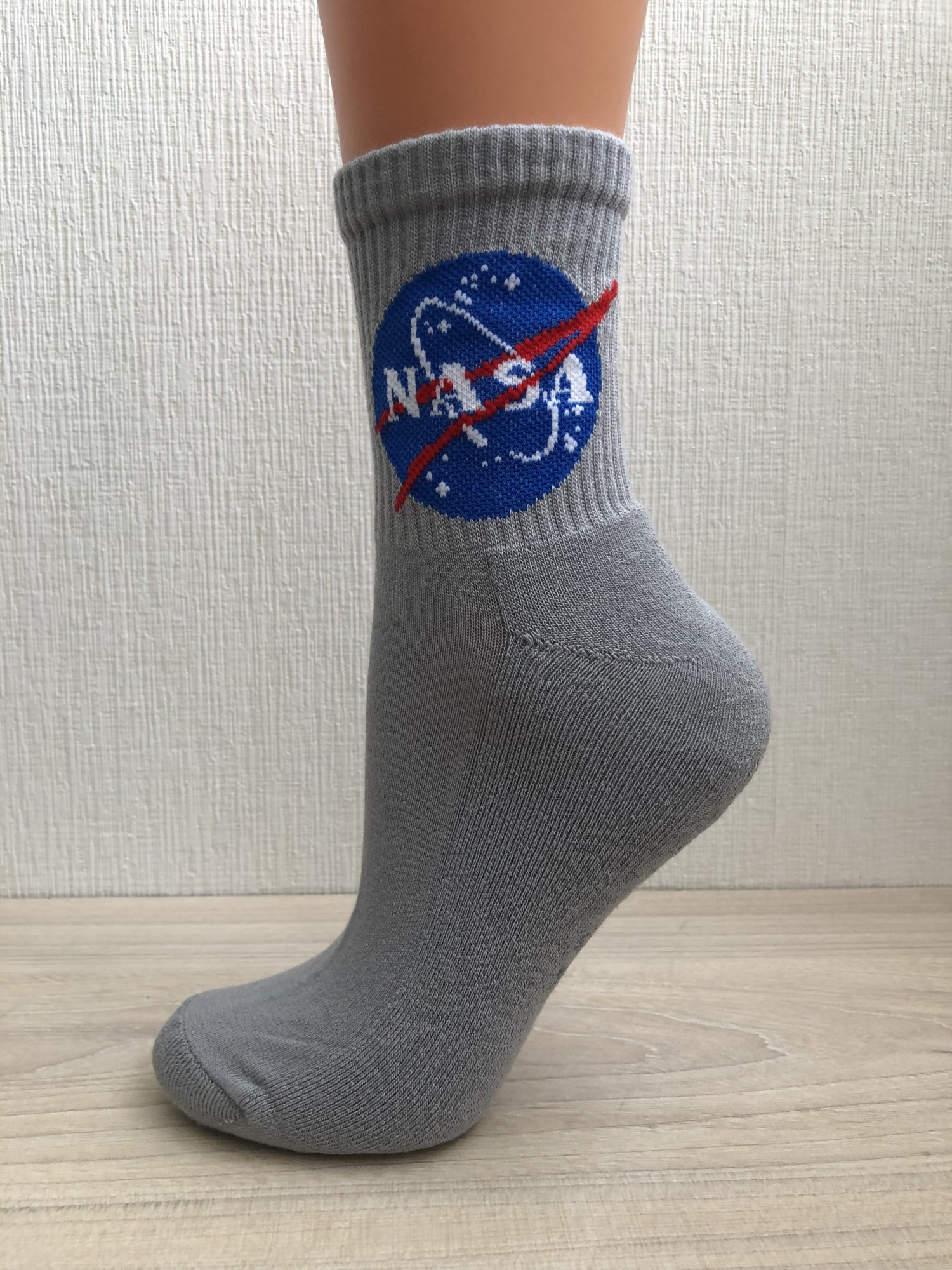 

Носки мужские Mi Taller Nasa серые махровые размер 40-44