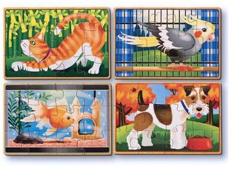 

Дерев'яний пазл Melissa & Doug Домашні тварини (MD13790)
