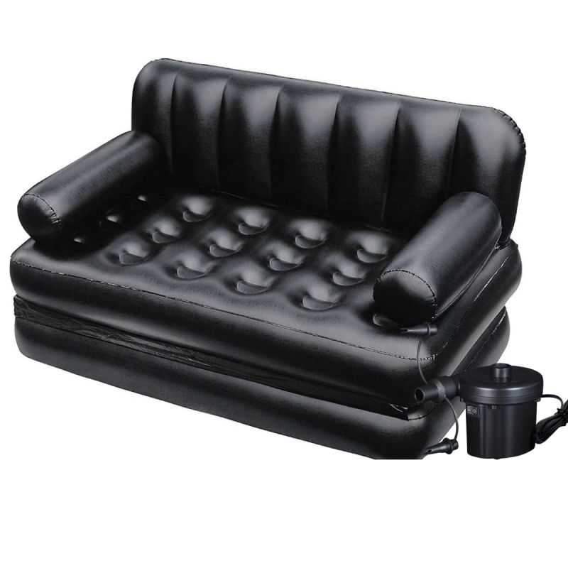 

Надувной диван-трансформер с электрическим насосом Bestway 75056 Double Max Air Couch (152x188x64) Черный (it-75056)