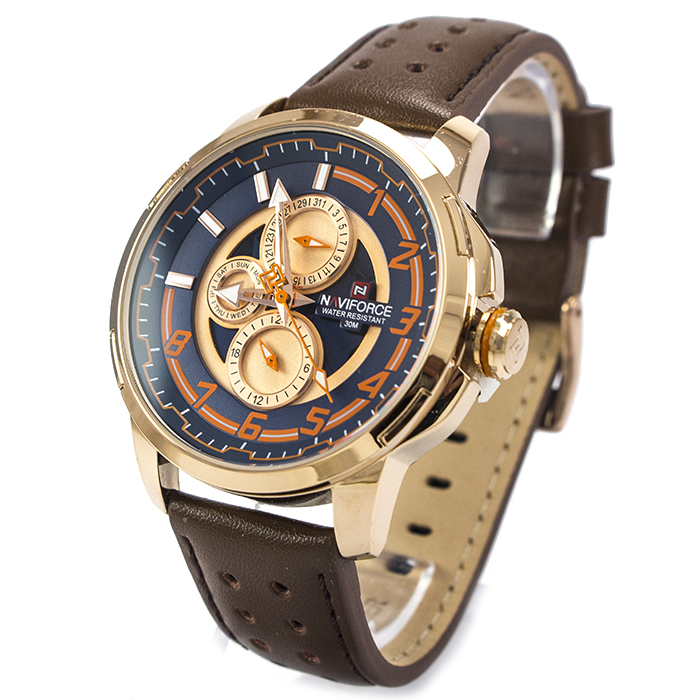 

Часы Naviforce 9142GBBB Gold Blue Brown Band
