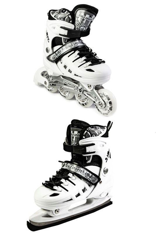 

Ролики-коньки Scale Sport. White (2в1), размер 34-37 Белый