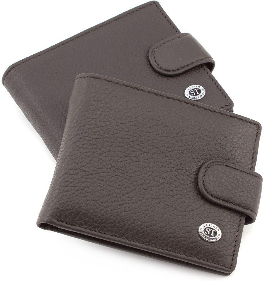 

Мужской кожаный кошелек ST Leather ST114 Coffee