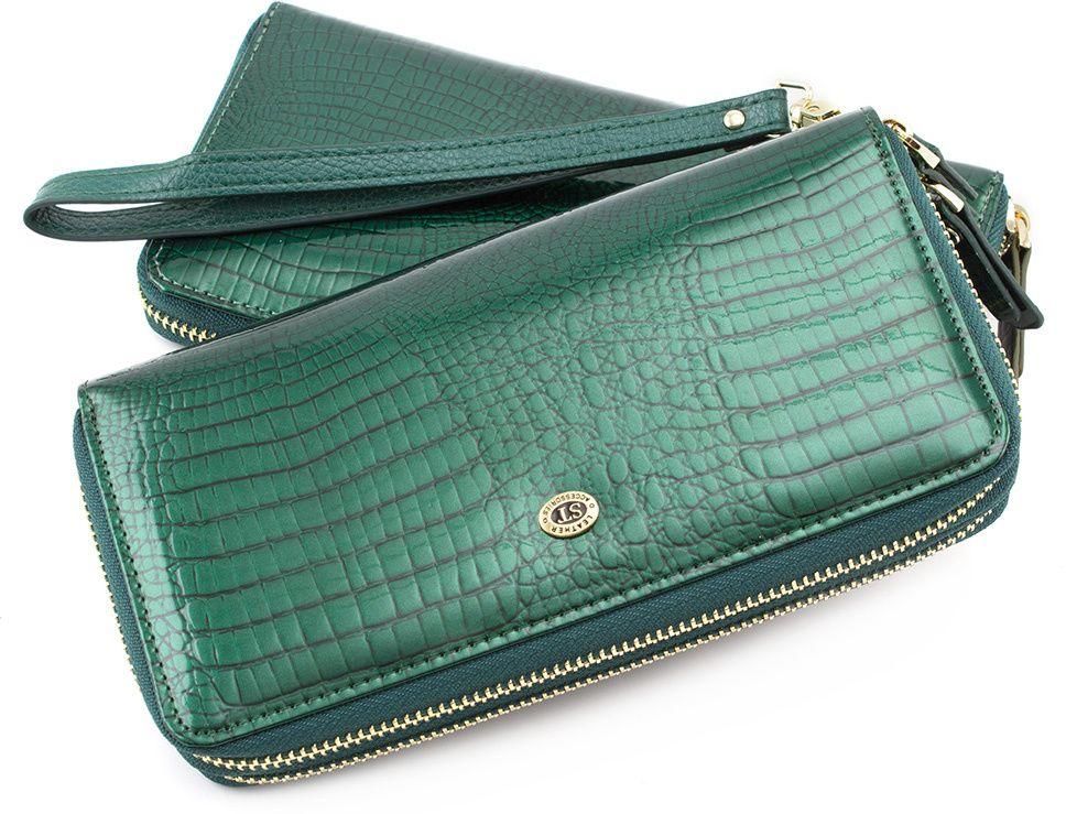 

Кожаный женский кошелек ST Leather S5001A Green