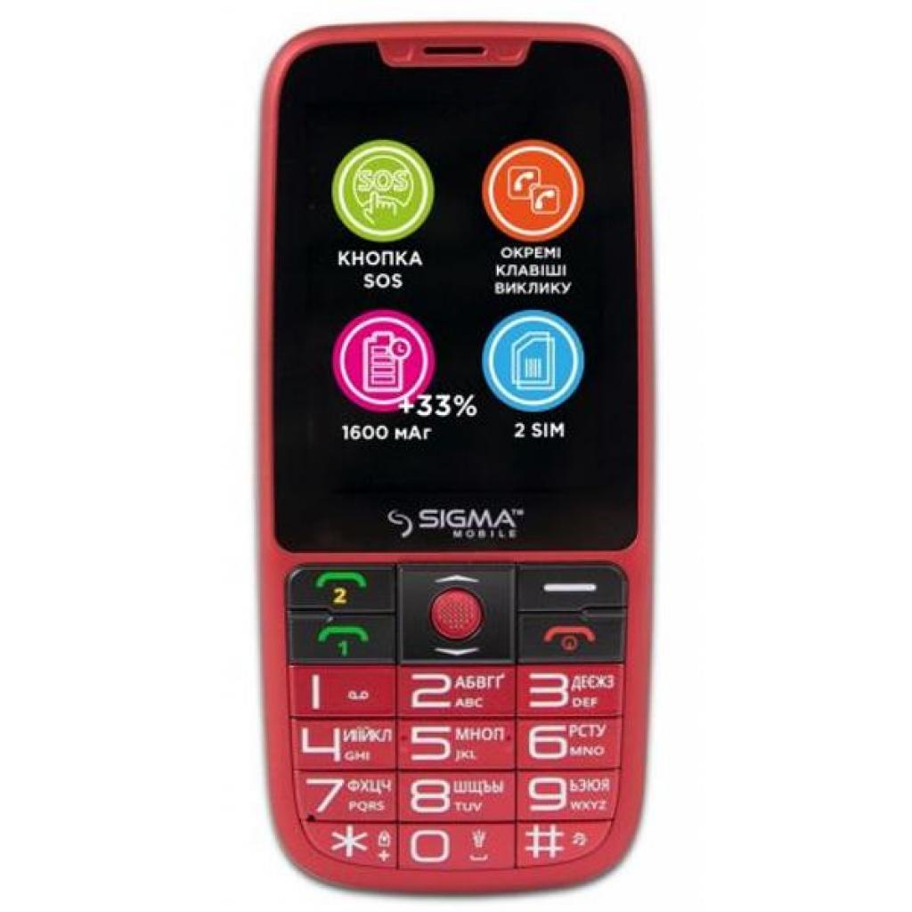 

Мобильный телефон Sigma Comfort 50 Elegance 3 (1600 mAh) SIMO ASSISTANT Red