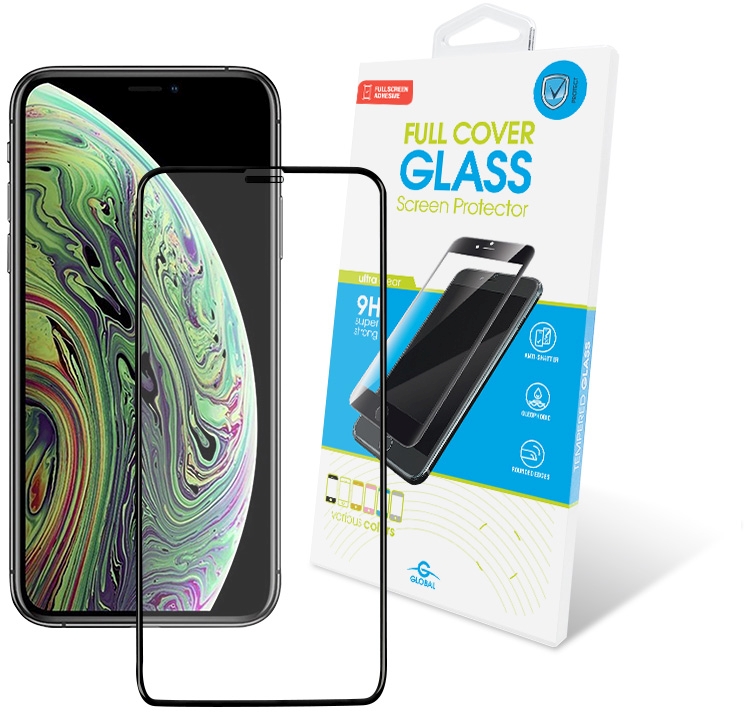 

Защитное стекло Global для Apple iPhone Xs Black