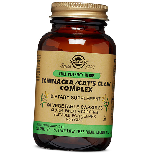 

Echinacea/Cat's Claw Complex Solgar 60вегкапс (71313027)