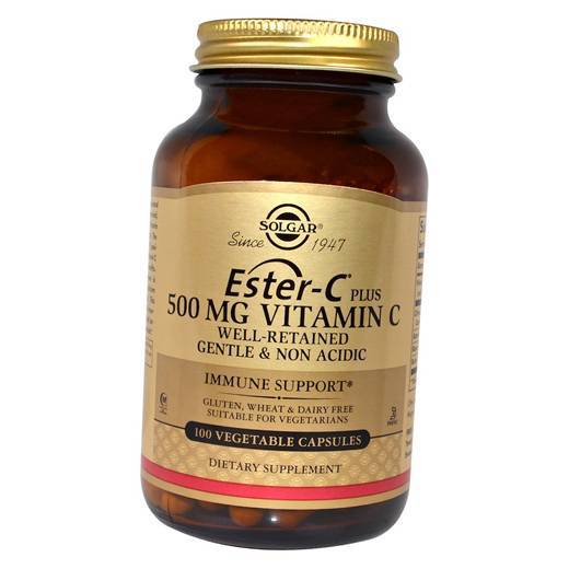 

Эстер-С плюс Витамин С, Ester-C 500 plus Vitamin C, Solgar 100вегкапс (36313206)