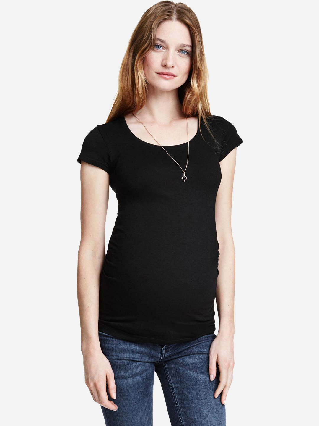 

Футболка для беременных H&M 296028a23 XS Черная