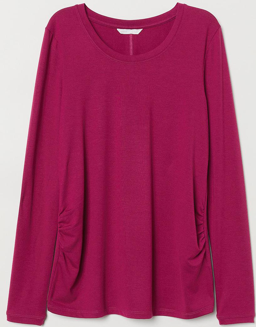

Лонгслив для беременных H&M 693586002a22 XS Малиновый