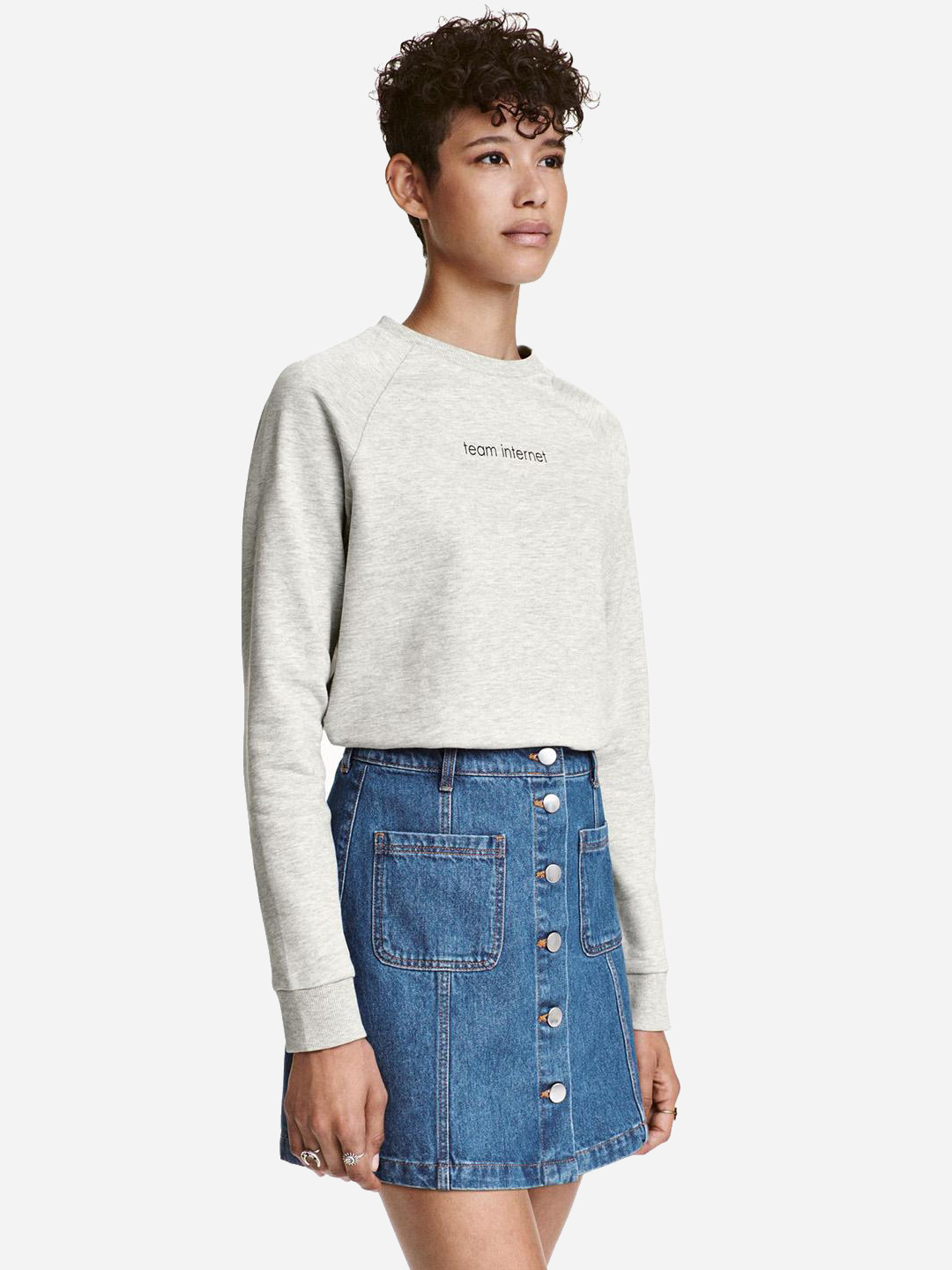 

Свитшот H&M 416561001a34 ХS Серый