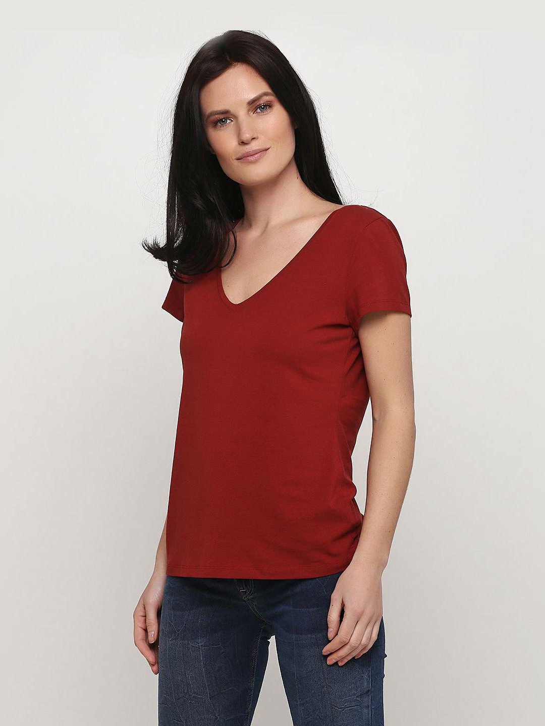 

Футболка H&M 2152484a40 S Коричневая
