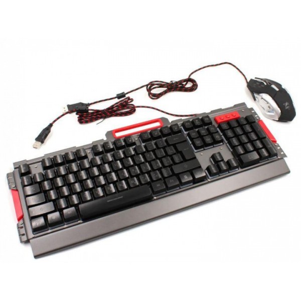 

Комплект проводная клавиатура игровая LED и мышь Gaming set K33 6946