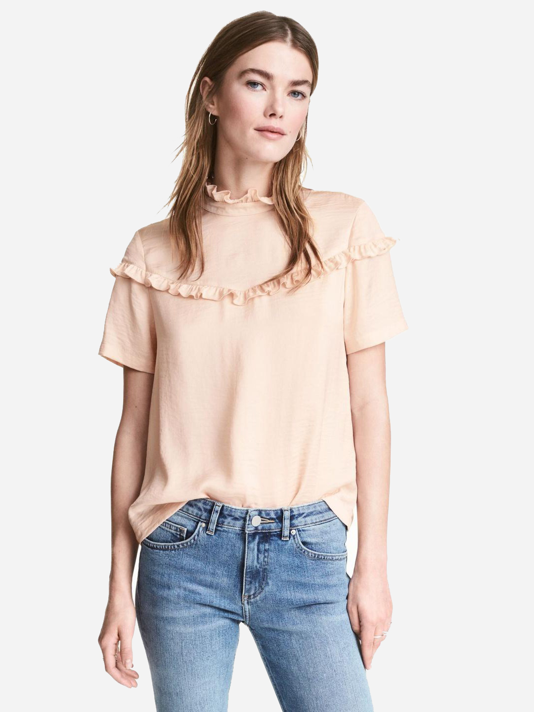 

Блузка H&M 481706001a56 42 Розовая