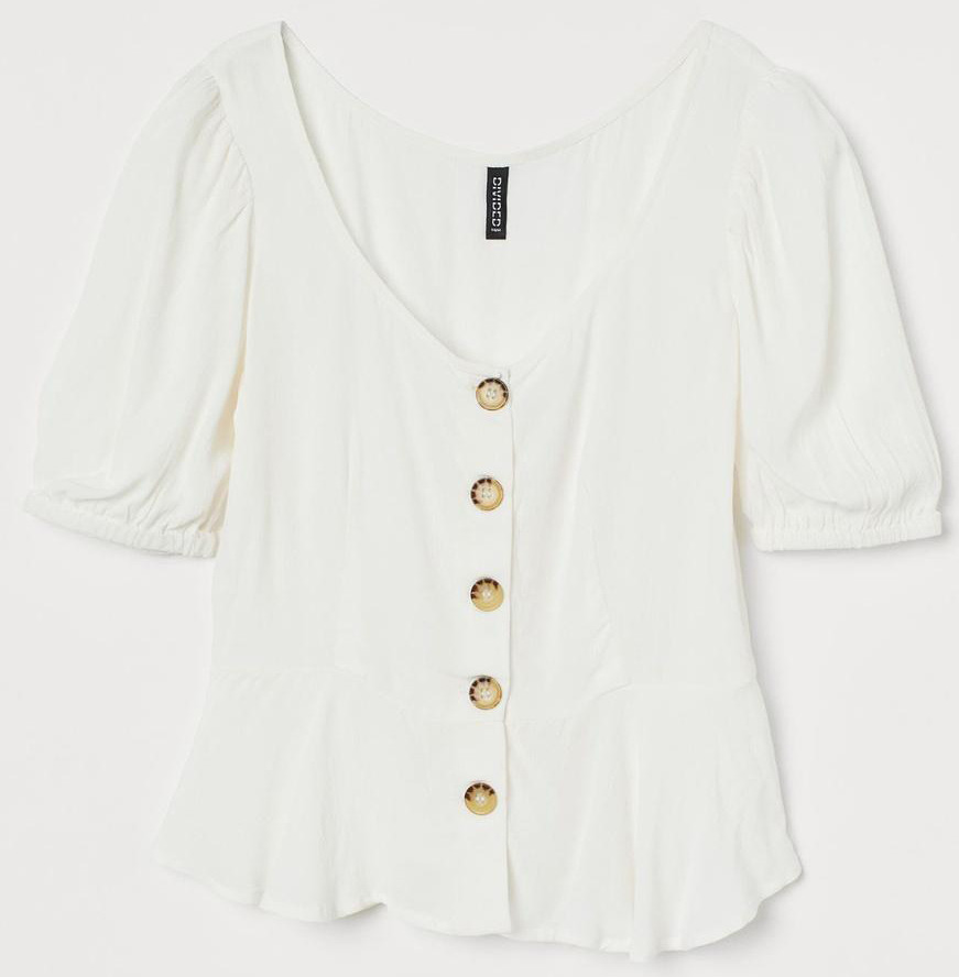 

Блузка H&M 877037a56 32 Белая