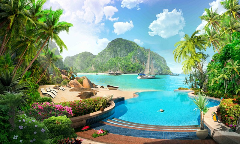 

BeHappy Фотообои Бухта SE-12 Декор. штукатурка