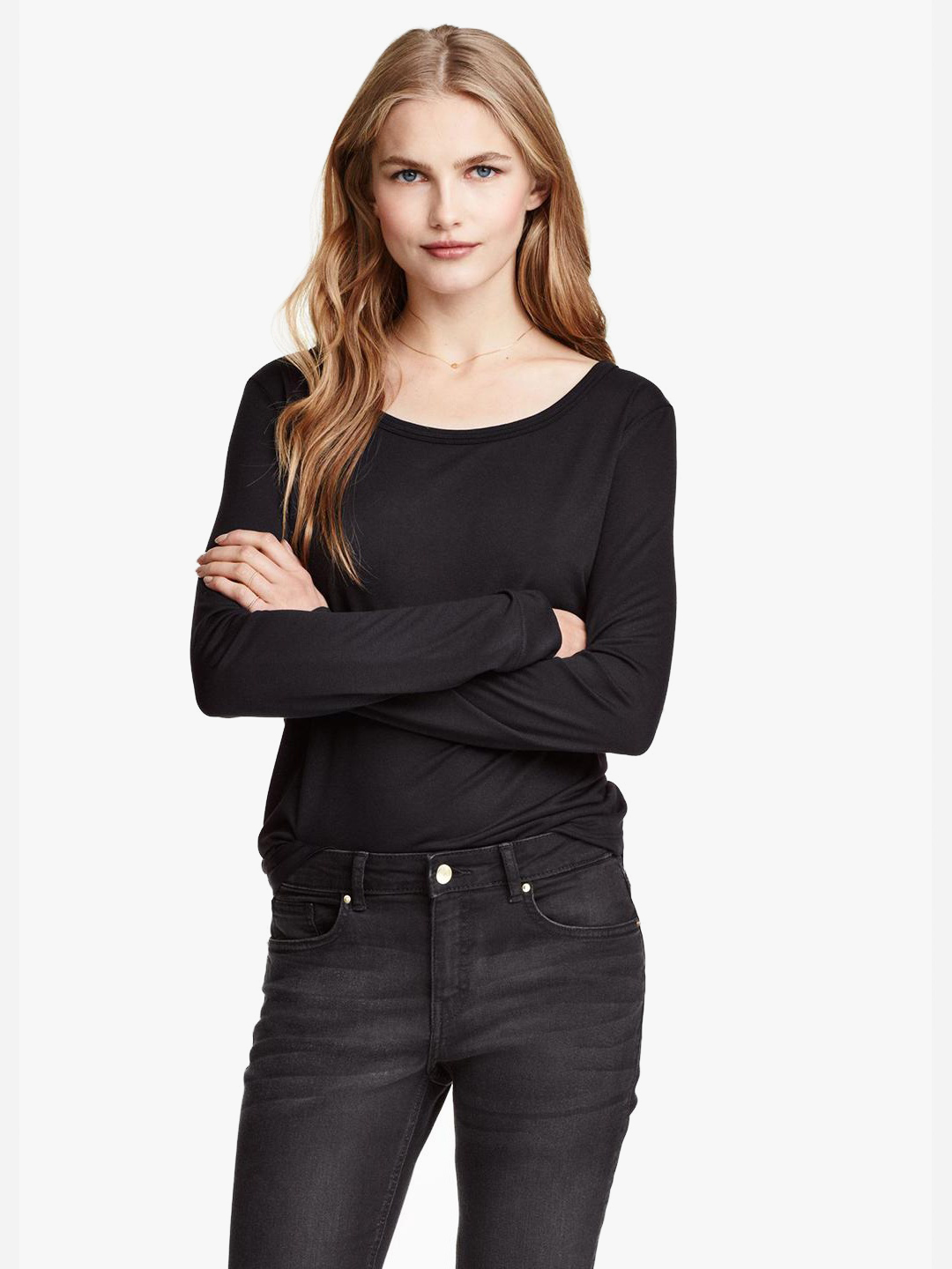 

Лонгслив H&M 230027a60 S Черный